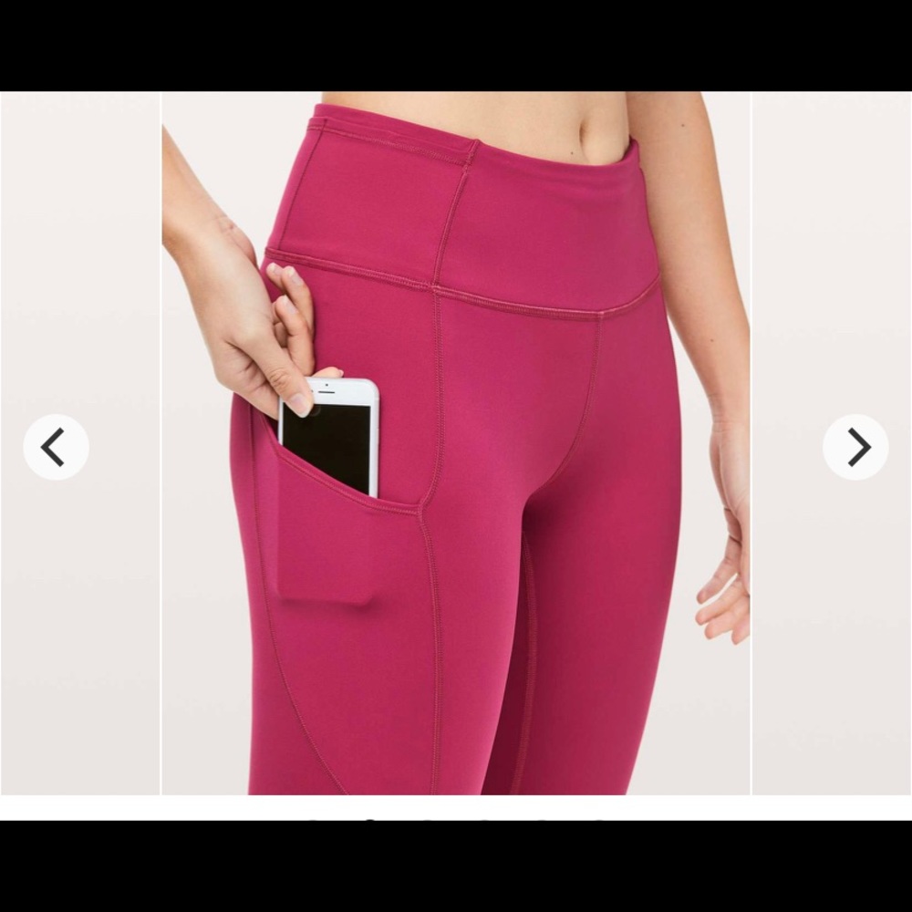 Lululemon fast & free Violet red leggings  10 😎